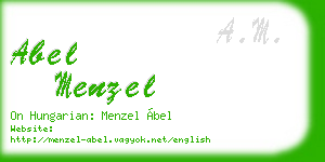 abel menzel business card